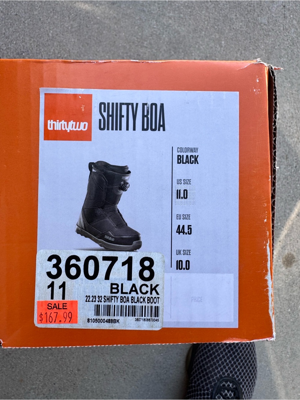 ThirtyTwo Shifty BOA Men's Snowboard Boots - Black